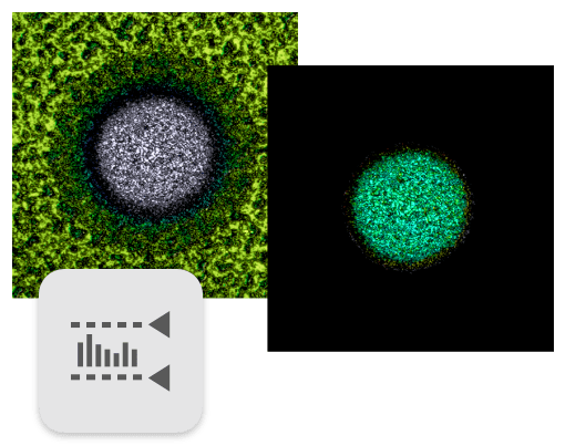 Thresholding topo and icon